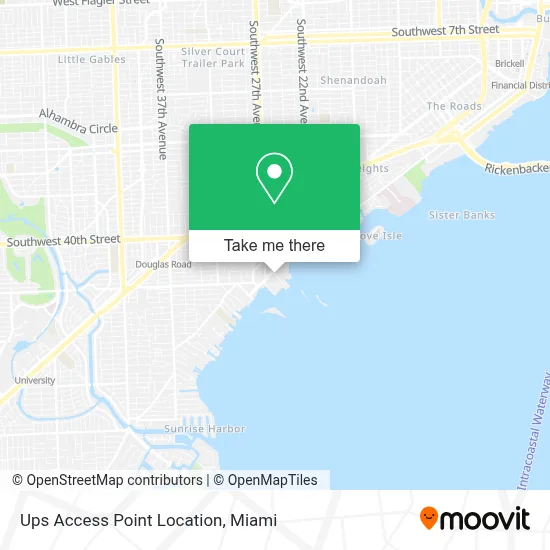 Ups Access Point Location map