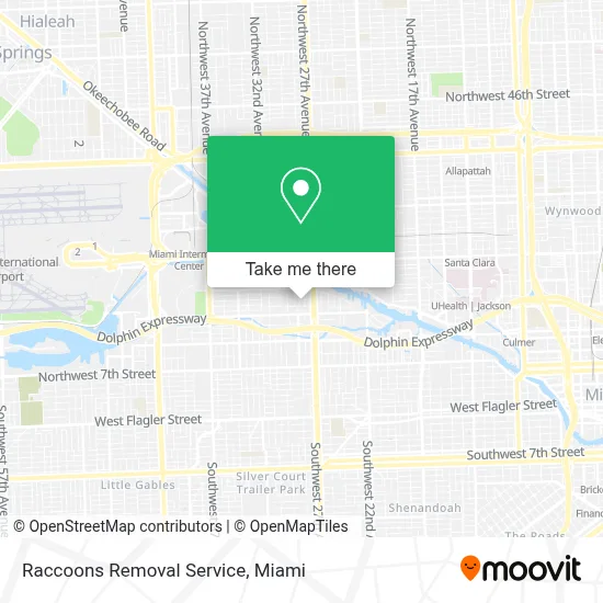 Raccoons Removal Service map
