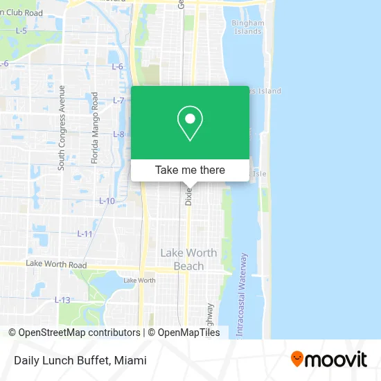 Daily Lunch Buffet map