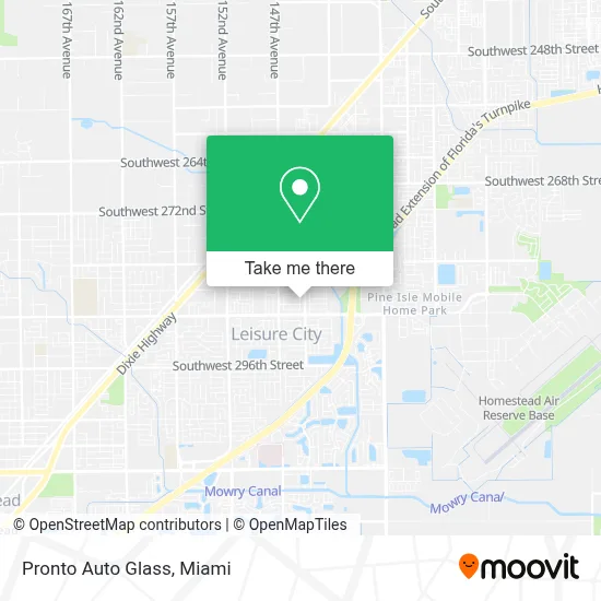 Pronto Auto Glass map