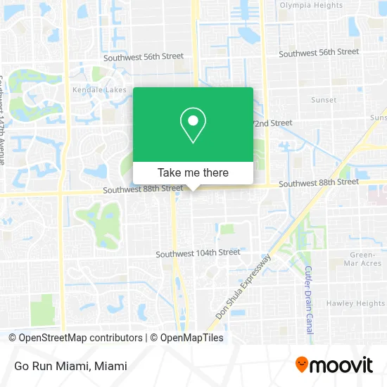 Go Run Miami map