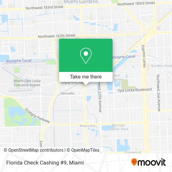 Florida Check Cashing #9 map