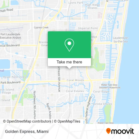Golden Express map