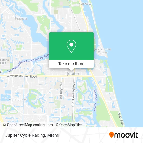 Jupiter Cycle Racing map