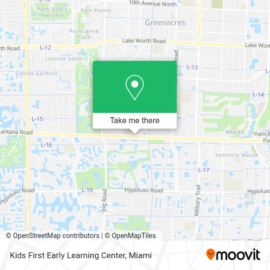 Kids First Early Learning Center map