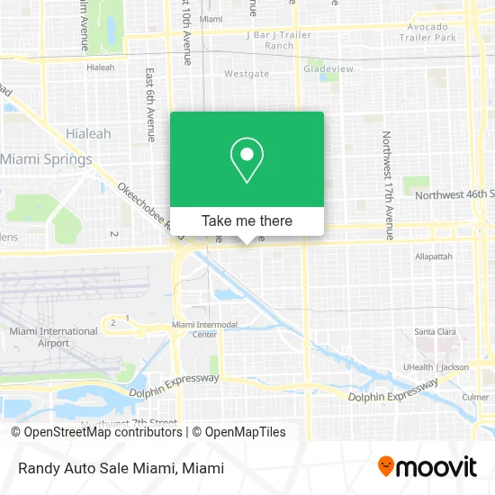 Randy Auto Sale Miami map