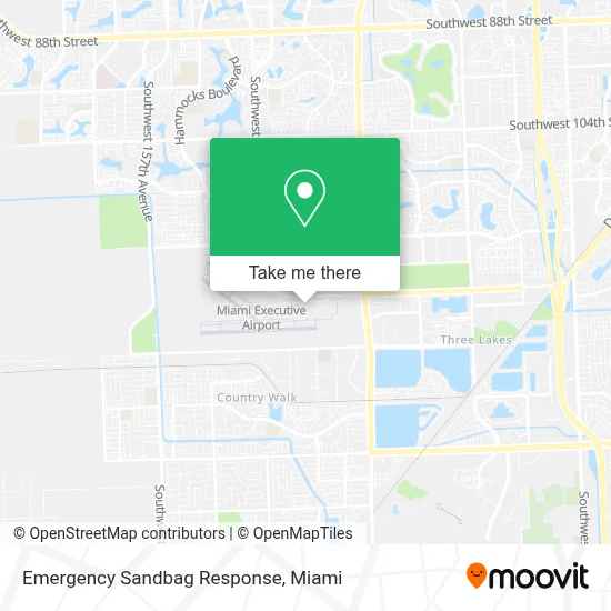 Emergency Sandbag Response map