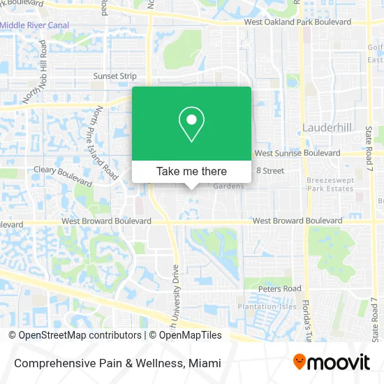 Comprehensive Pain & Wellness map