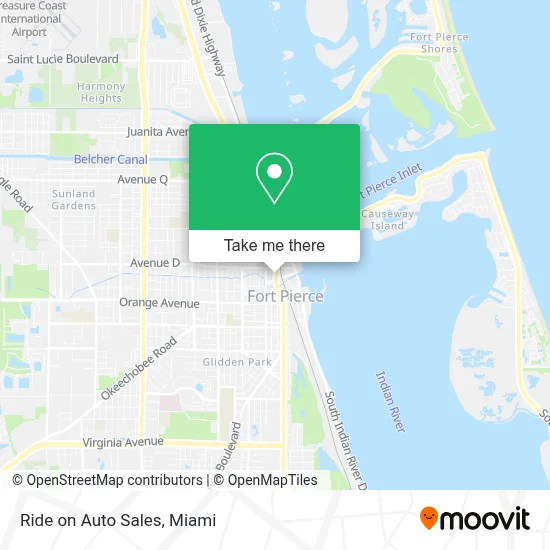 Ride on Auto Sales map
