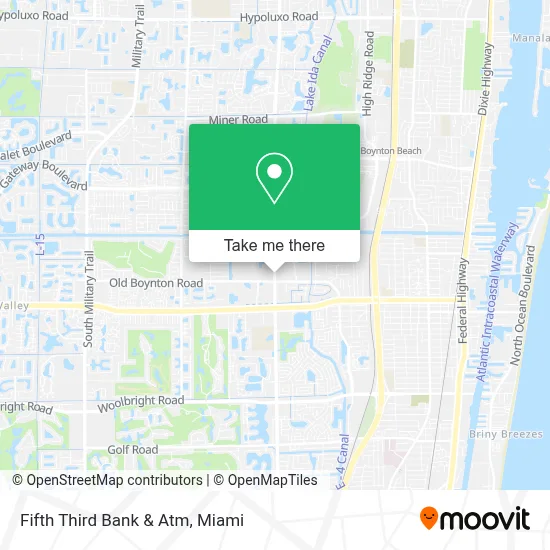 Fifth Third Bank & Atm map