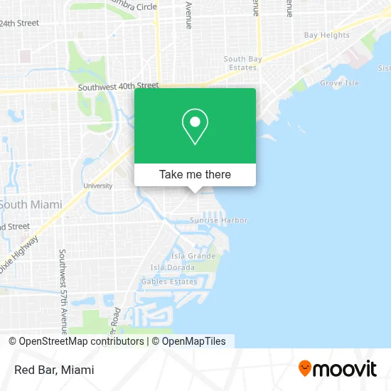 Red Bar map