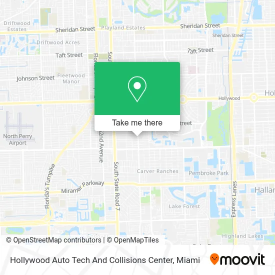 Hollywood Auto Tech And Collisions Center map