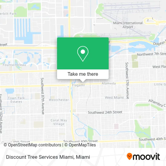 Discount Tree Services Miami map