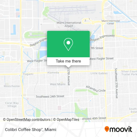 Colibri Coffee Shop" map