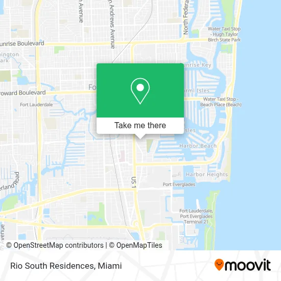Rio South Residences map