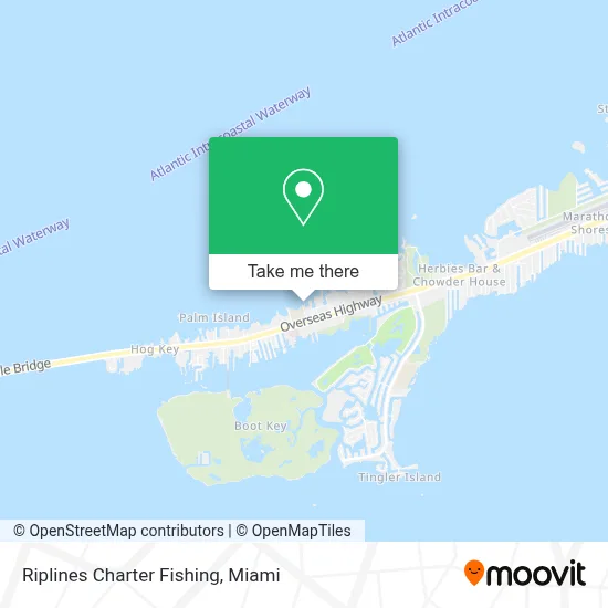 Riplines Charter Fishing map
