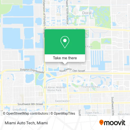 Miami Auto Tech map