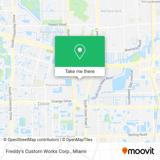 Freddy's Custom Works Corp. map