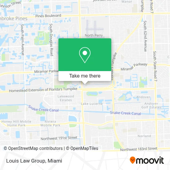 Louis Law Group map