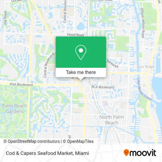 Cod & Capers Seafood Market map