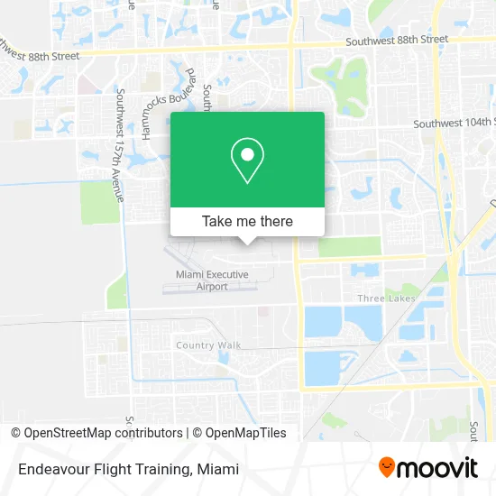 Endeavour Flight Training map