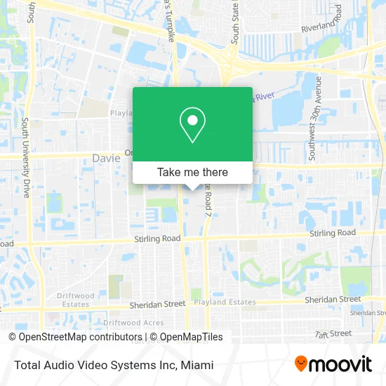 Total Audio Video Systems Inc map