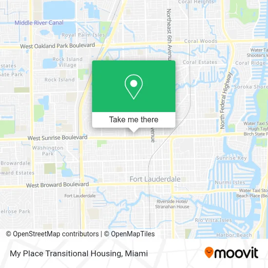 My Place Transitional Housing map