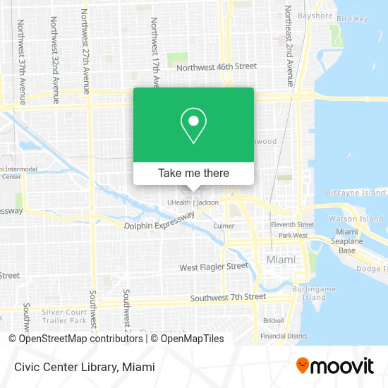 Civic Center Library map
