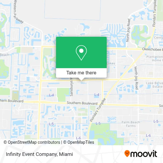 Infinity Event Company map