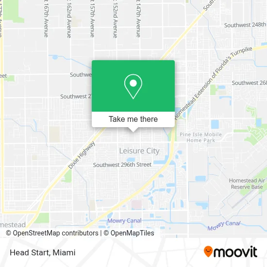Head Start map