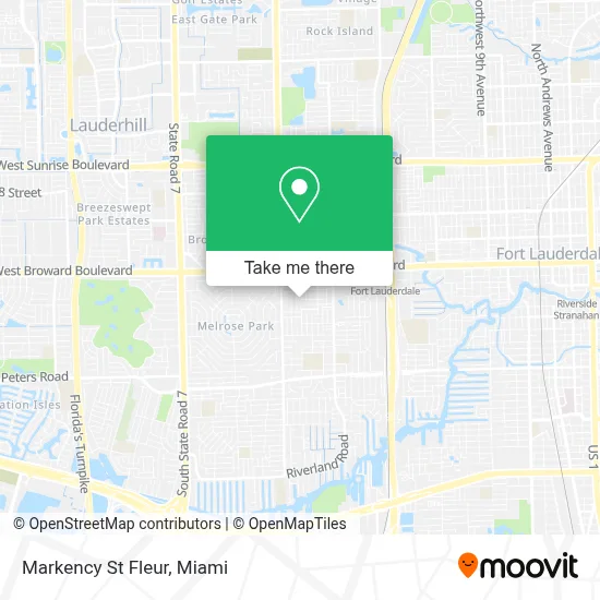 Markency St Fleur map