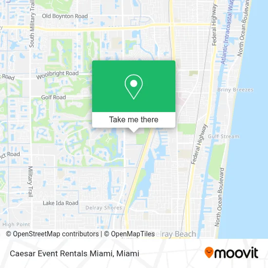 Caesar Event Rentals Miami map
