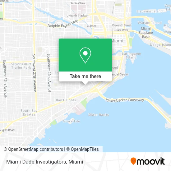 Miami Dade Investigators map