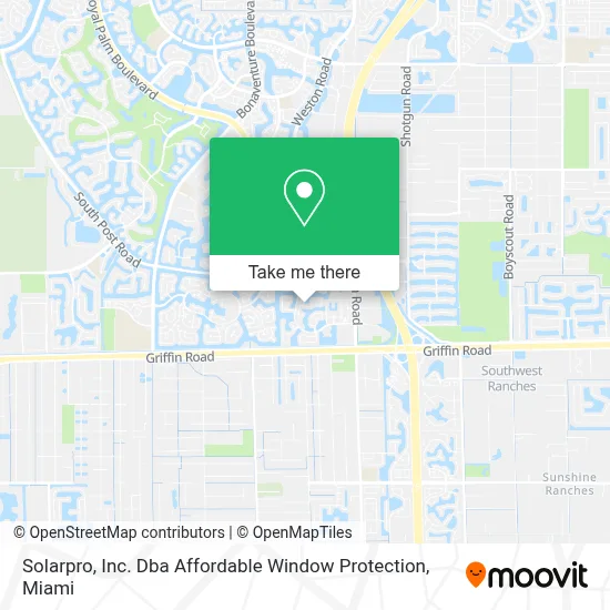 Solarpro, Inc. Dba Affordable Window Protection map