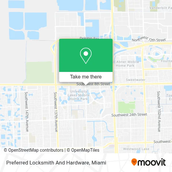 Preferred Locksmith And Hardware map
