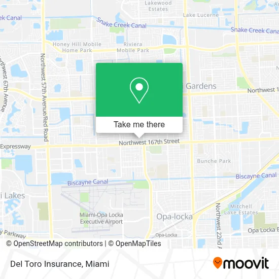 Del Toro Insurance map