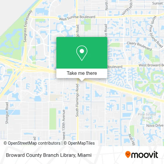 Broward County Branch Library map