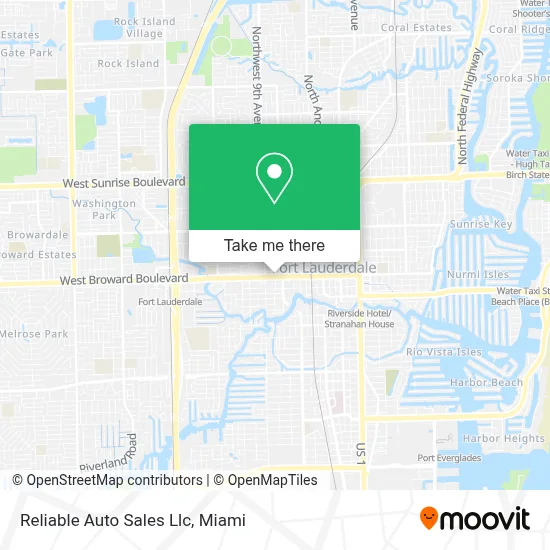 Reliable Auto Sales Llc map