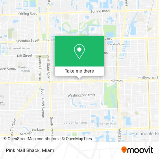 Pink Nail Shack map