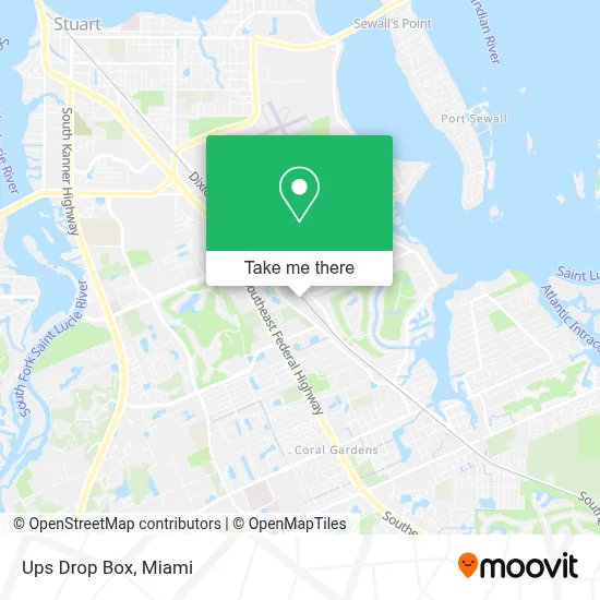 Ups Drop Box map