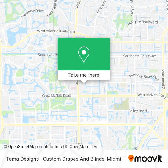 Tema Designs - Custom Drapes And Blinds map