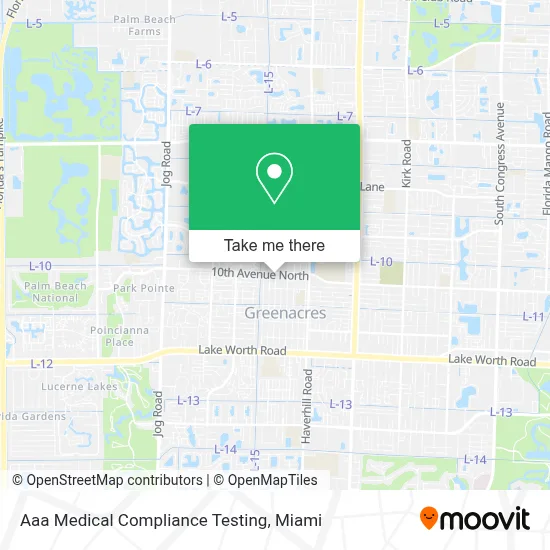 Aaa Medical Compliance Testing map