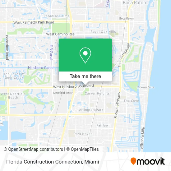 Florida Construction Connection map