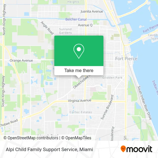 Alpi Child Family Support Service map
