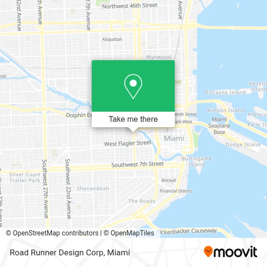 Road Runner Design Corp map