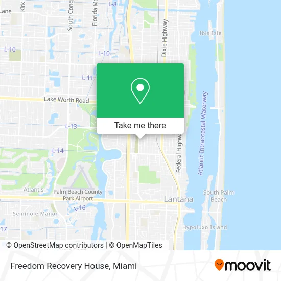 Freedom Recovery House map