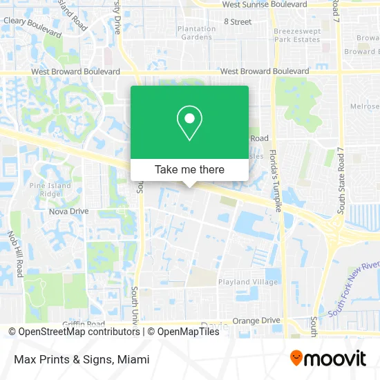 Max Prints & Signs map