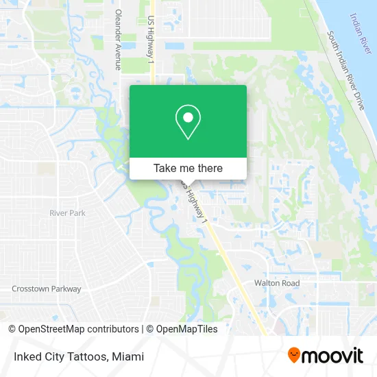 Inked City Tattoos map