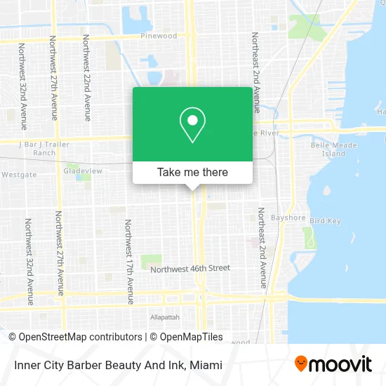 Inner City Barber Beauty And Ink map