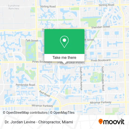 Dr. Jordan Levine - Chiropractor map